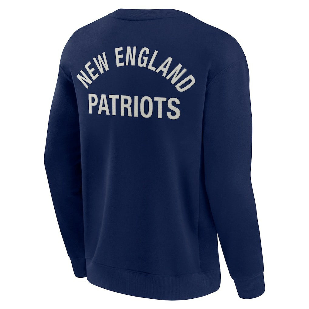 Fanatics New England Patriots Unisex Elements Super Soft Pullover Sweatshirt Navy
