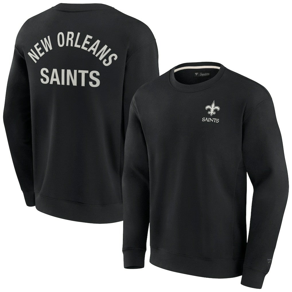 Fanatics New Orleans Saints Unisex Elements Super Soft Pullover Sweatshirt Black