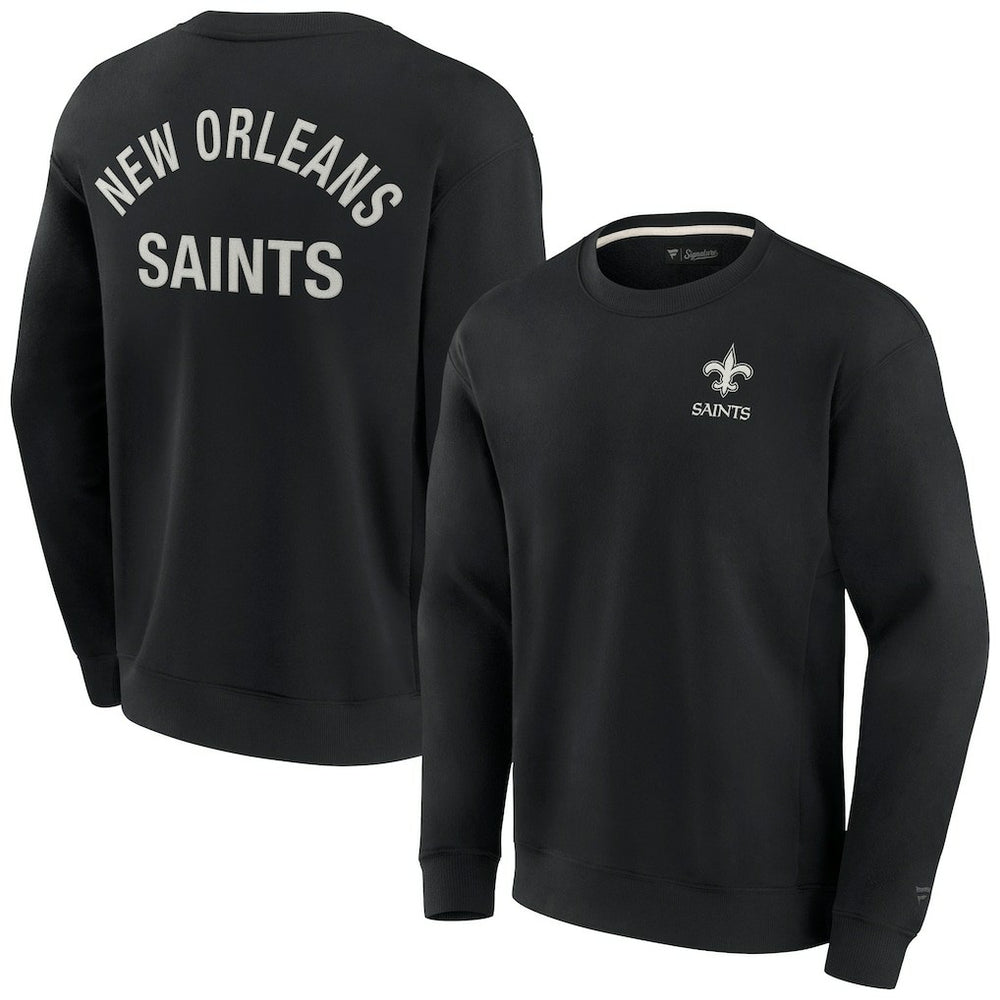 Fanatics New Orleans Saints Unisex Elements Super Soft Pullover Sweatshirt Black