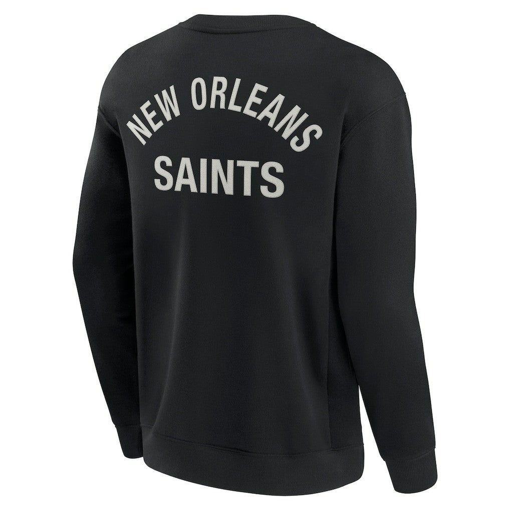 Fanatics New Orleans Saints Unisex Elements Super Soft Pullover Sweatshirt Black