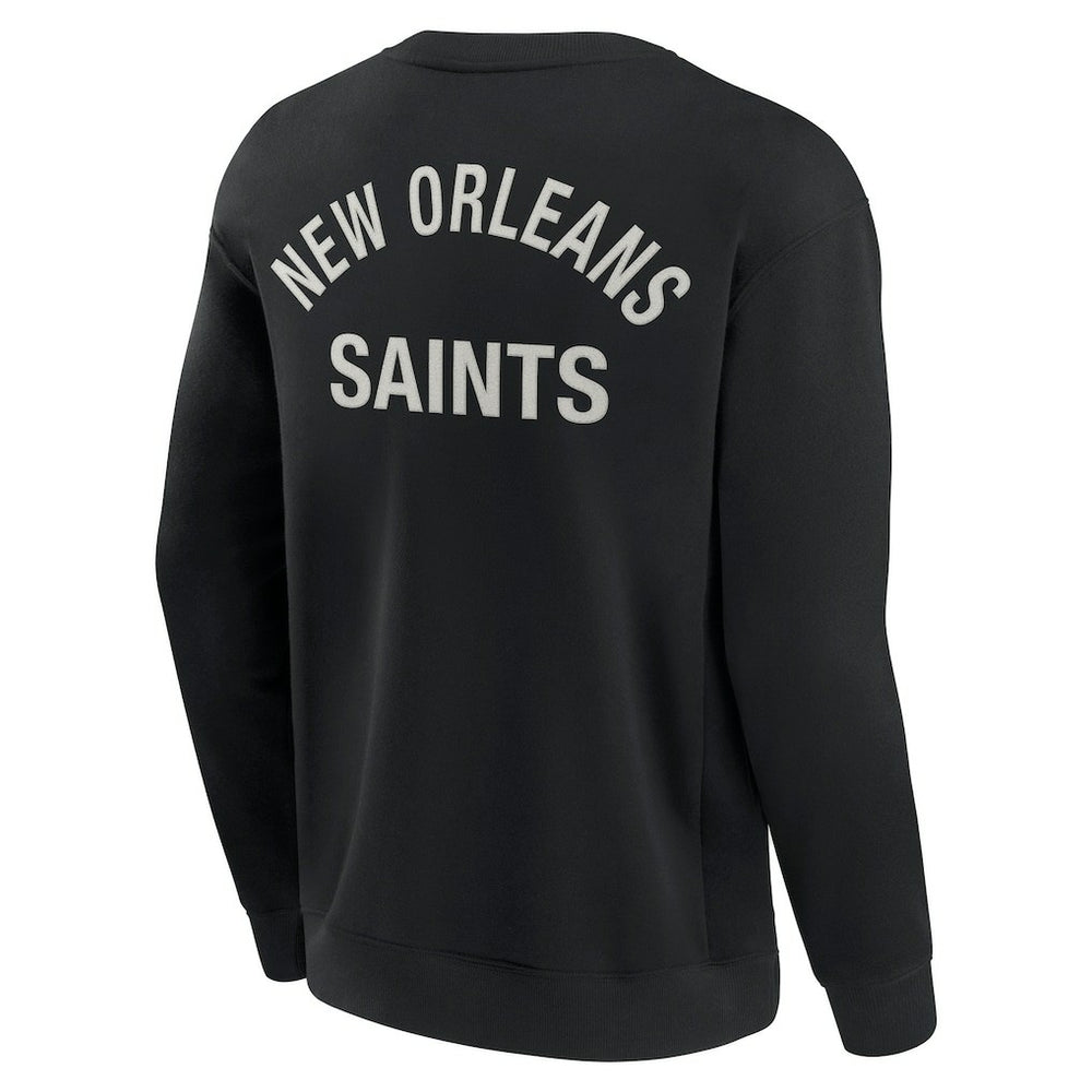 Fanatics New Orleans Saints Unisex Elements Super Soft Pullover Sweatshirt Black