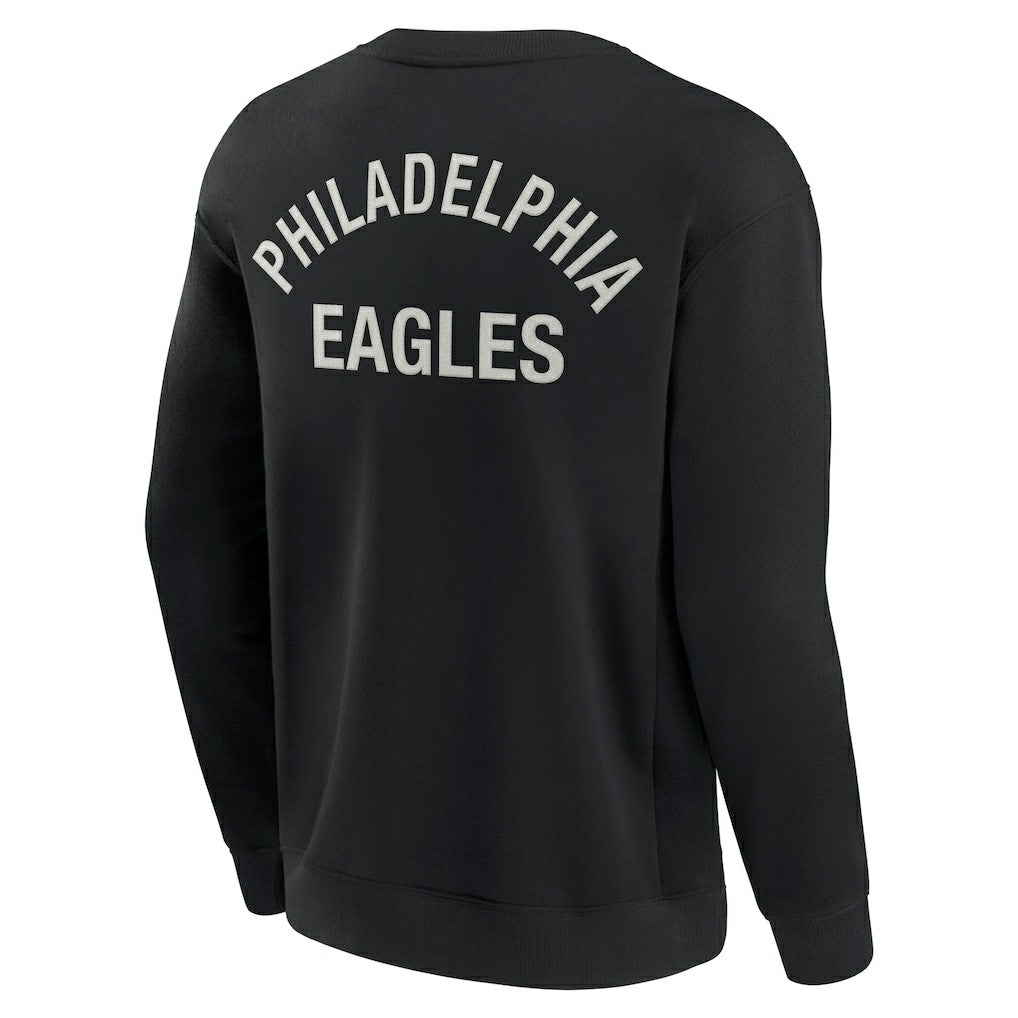 Fanatics Philadelphia Eagles Unisex Elements Super Soft Pullover Sweatshirt Black