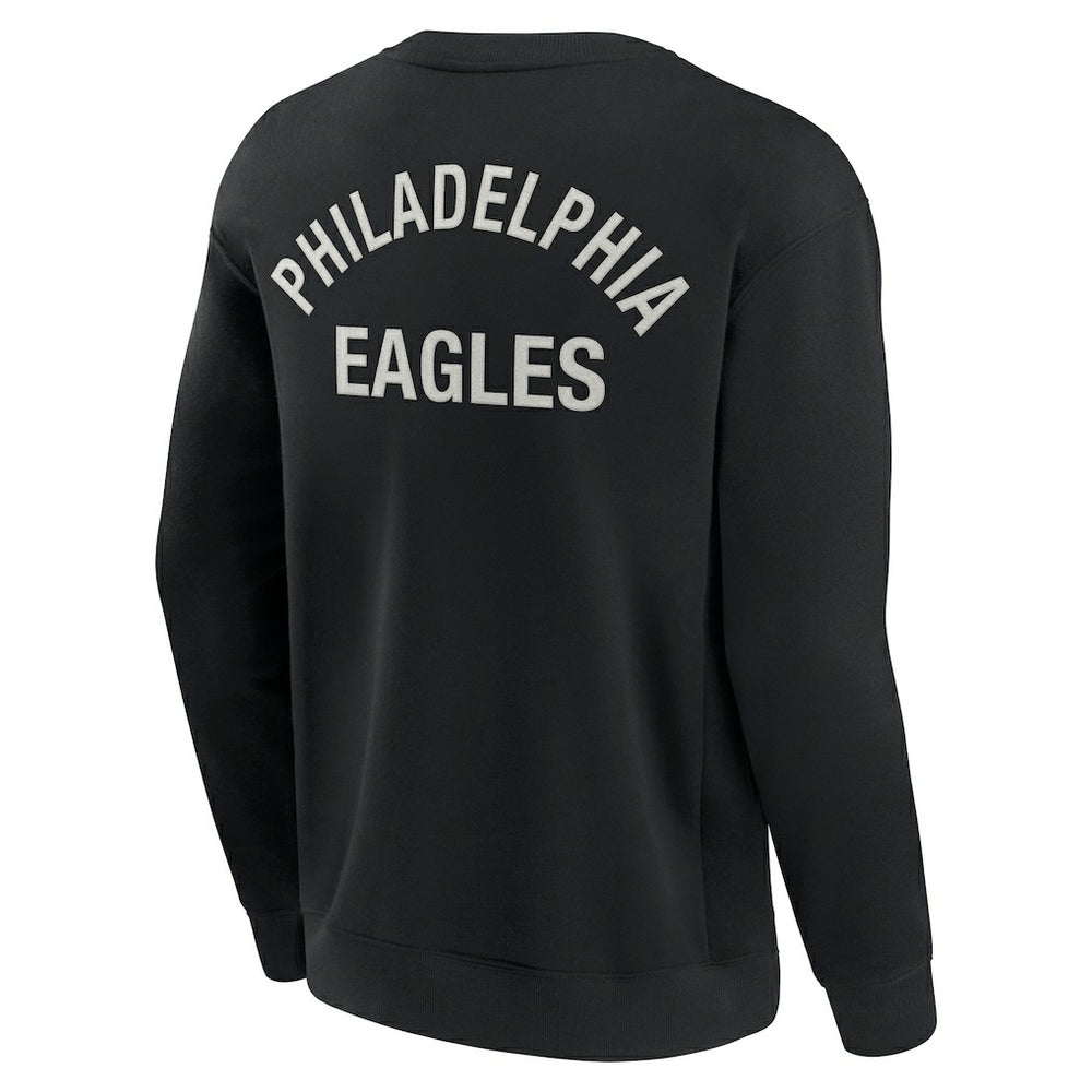 Fanatics Philadelphia Eagles Unisex Elements Super Soft Pullover Sweatshirt Black