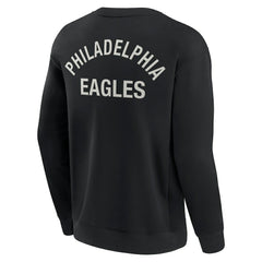 Fanatics Philadelphia Eagles Unisex Elements Super Soft Pullover Sweatshirt Black