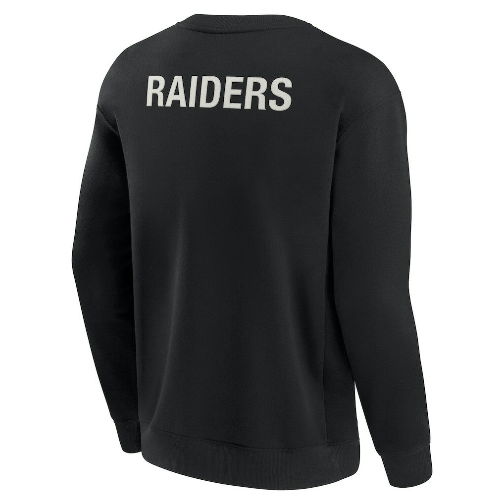Fanatics Las Vegas Raiders Unisex Elements Super Soft Pullover Sweatshirt Black