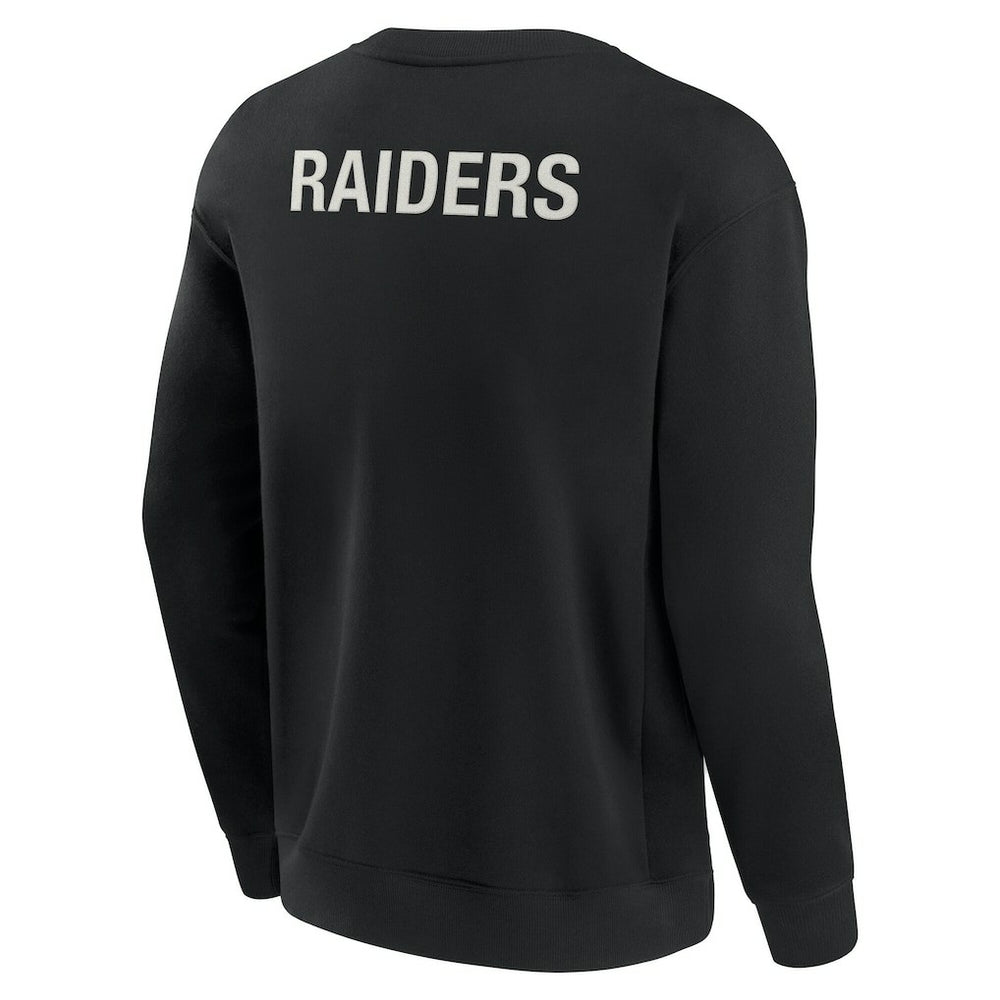 Fanatics Las Vegas Raiders Unisex Elements Super Soft Pullover Sweatshirt Black