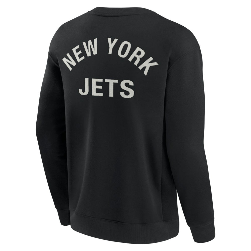 Fanatics New York Jets Unisex Elements Super Soft Pullover Sweatshirt Black