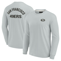 Fanatics San Francisco 49ers Unisex Elements Super Soft Long Sleeve T-Shirt Gray