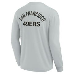 Fanatics San Francisco 49ers Unisex Elements Super Soft Long Sleeve T-Shirt Gray
