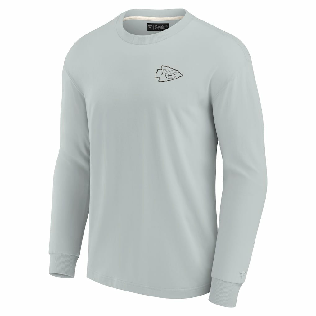 Fanatics Kansas City Chiefs Unisex Elements Super Soft Long Sleeve T-Shirt Gray