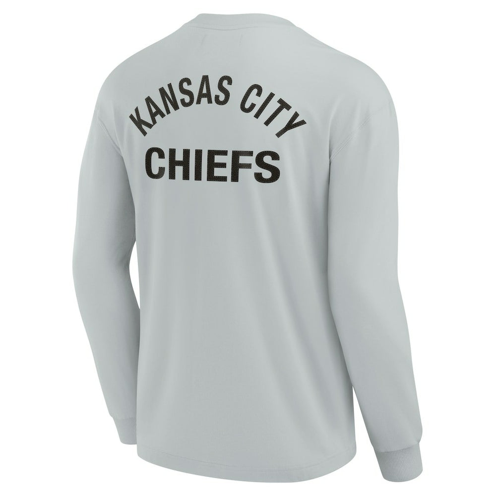 Fanatics Kansas City Chiefs Unisex Elements Super Soft Long Sleeve T-Shirt Gray