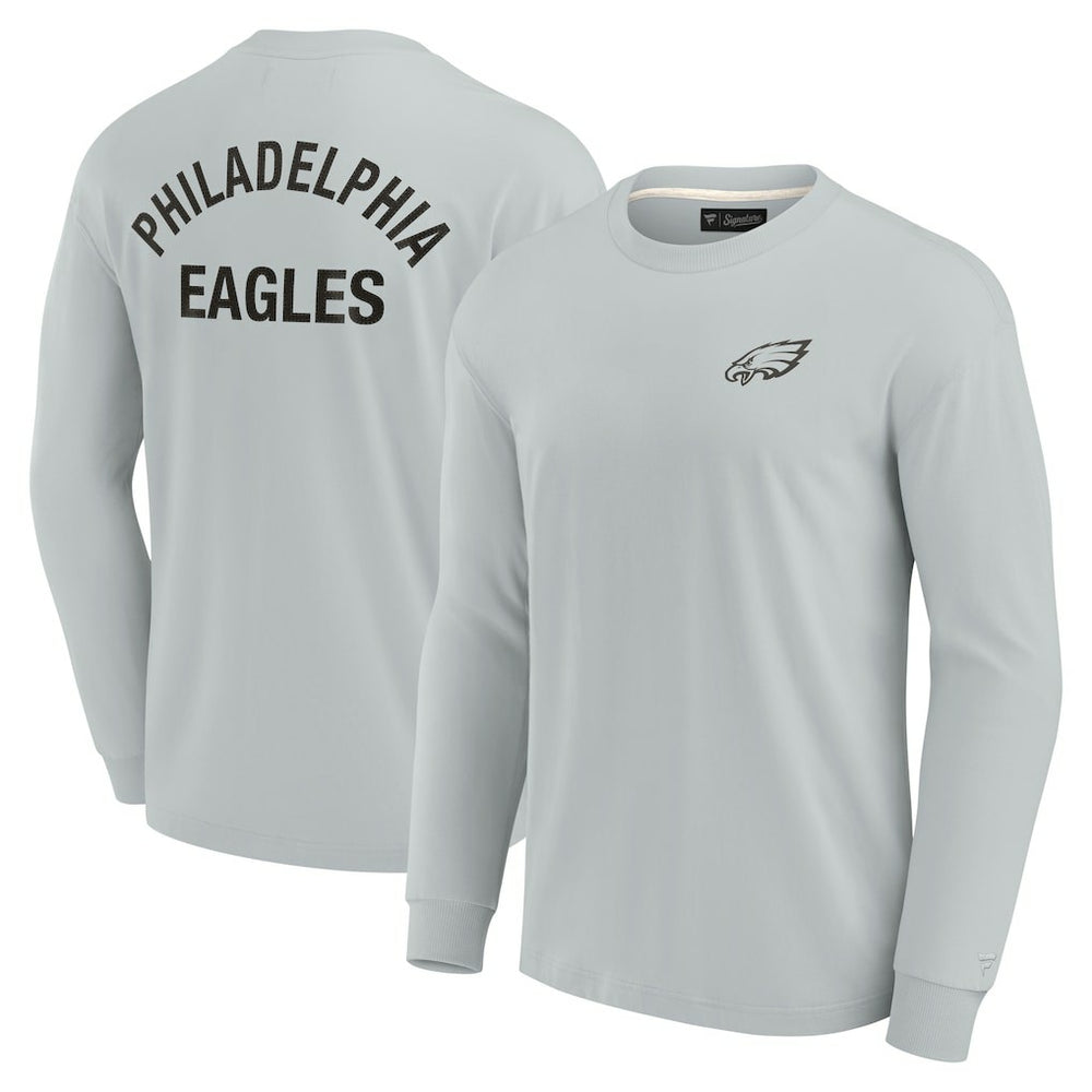 Fanatics Philadelphia Eagles Unisex Elements Super Soft Long Sleeve T-Shirt Gray