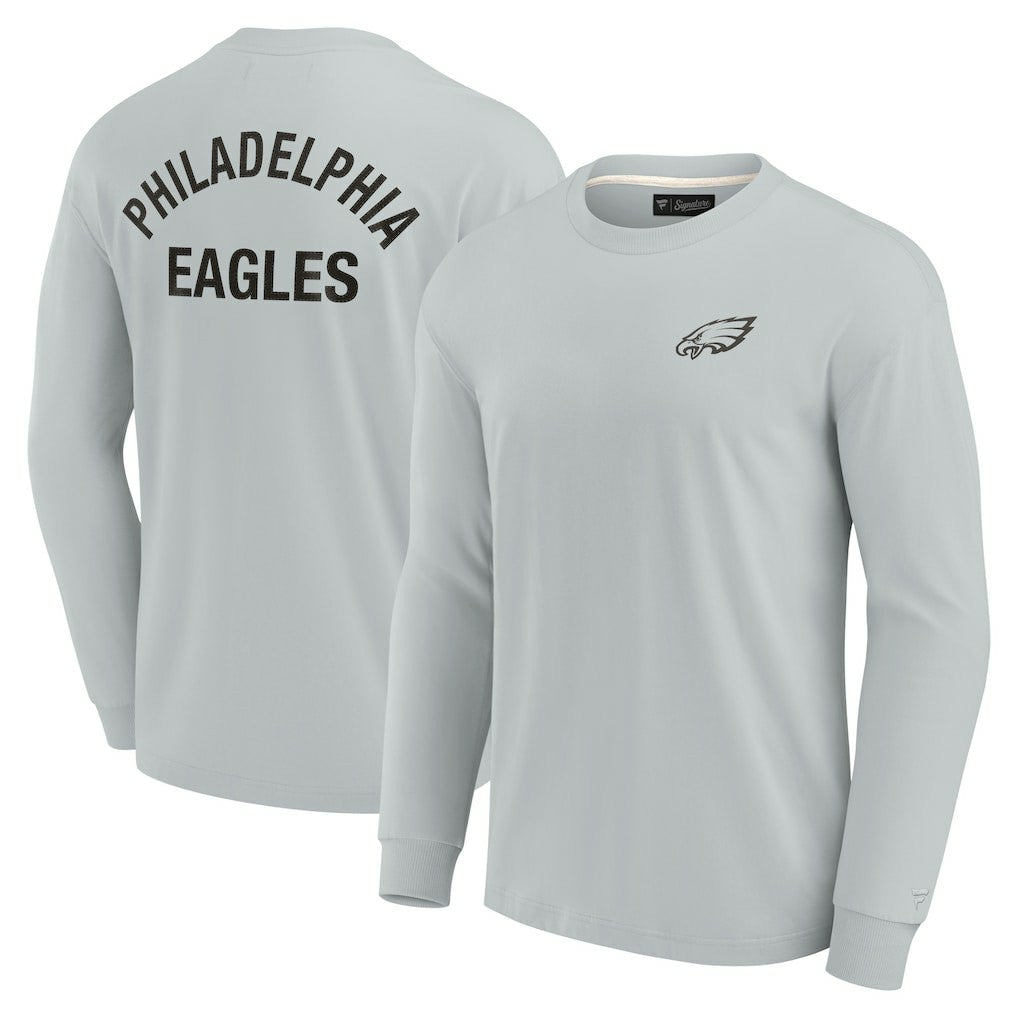 Fanatics Philadelphia Eagles Unisex Elements Super Soft Long Sleeve T-Shirt Gray