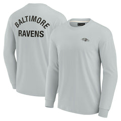Fanatics Baltimore Ravens Unisex Elements Super Soft Long Sleeve T-Shirt Gray