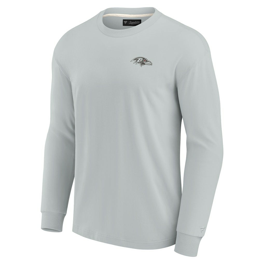 Fanatics Baltimore Ravens Unisex Elements Super Soft Long Sleeve T-Shirt Gray