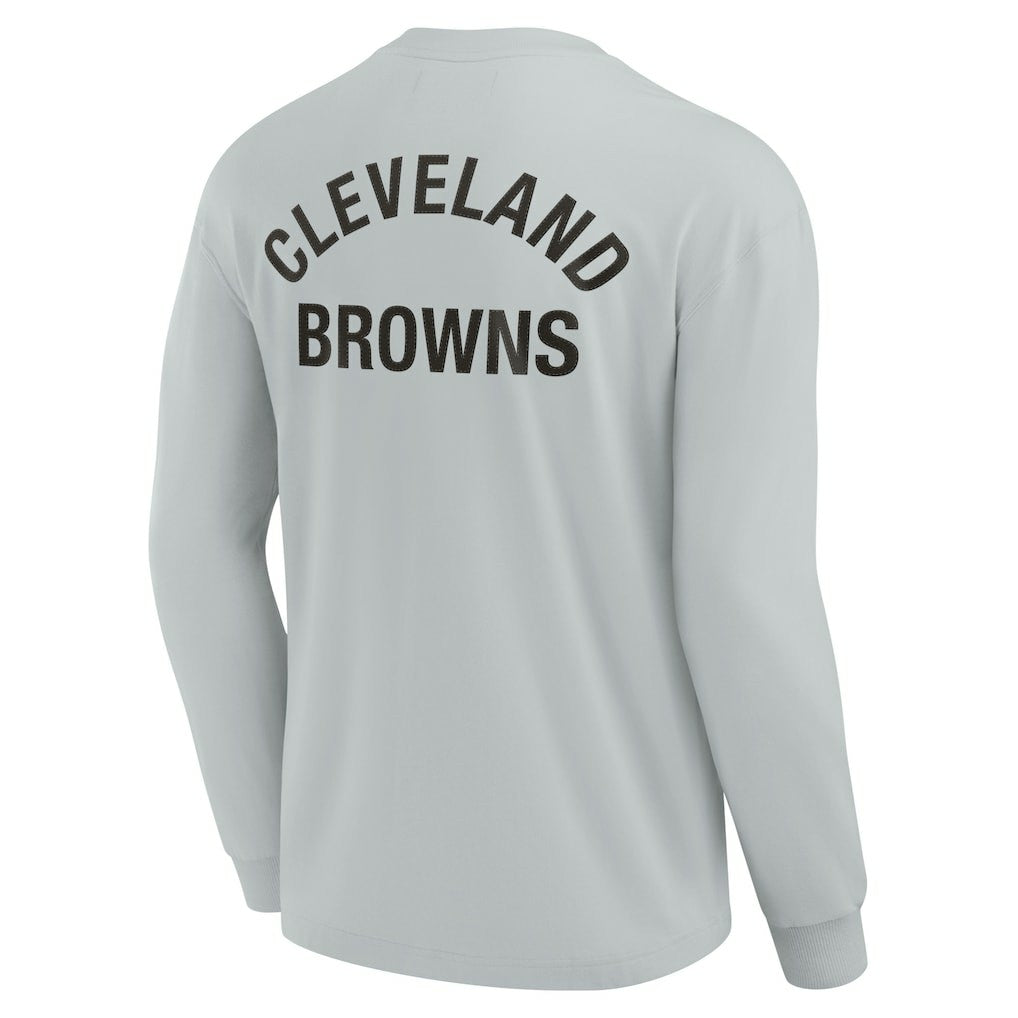 Fanatics Cleveland Browns Unisex Elements Super Soft Long Sleeve T-Shirt Gray