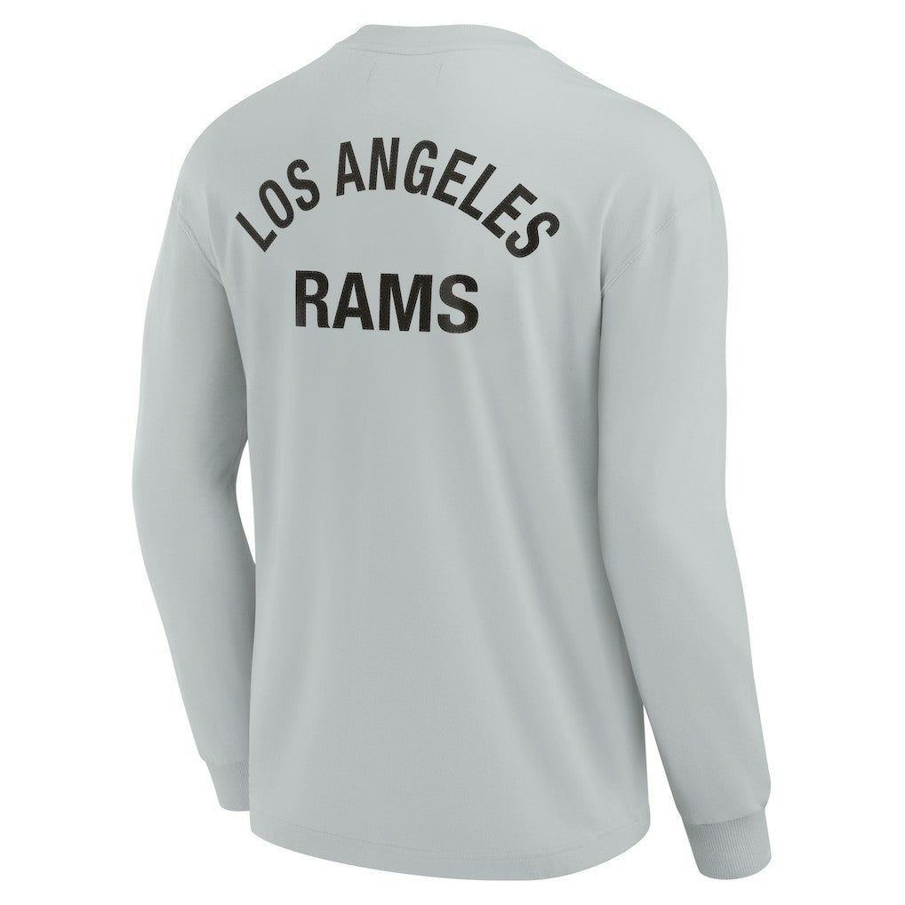 Fanatics Los Angeles Rams Unisex Elements Super Soft Long Sleeve T-Shirt Gray