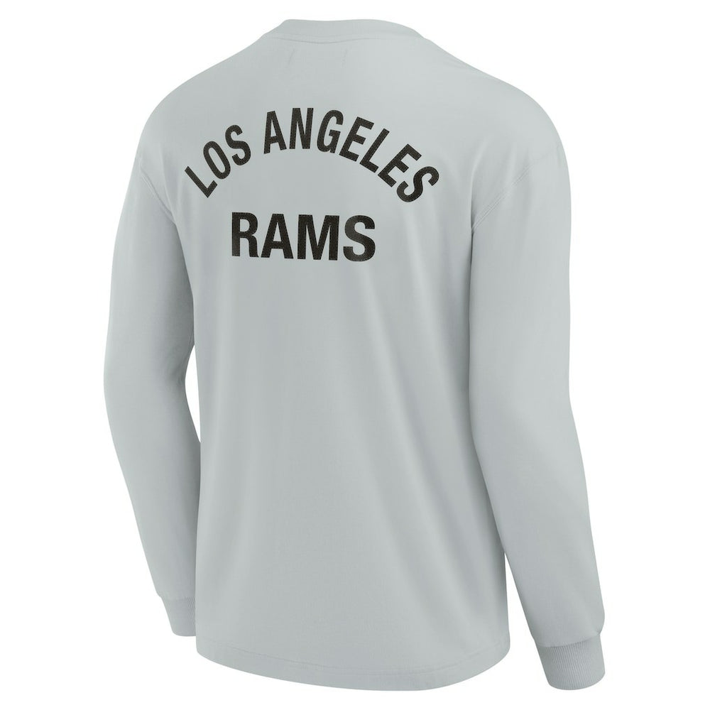 Fanatics Los Angeles Rams Unisex Elements Super Soft Long Sleeve T-Shirt Gray