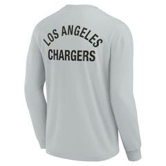 Fanatics Los Angeles Chargers Unisex Elements Super Soft Long Sleeve T-Shirt Gray
