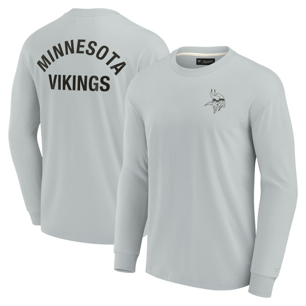 Fanatics Minnesota Vikings Unisex Elements Super Soft Long Sleeve T-Shirt Gray
