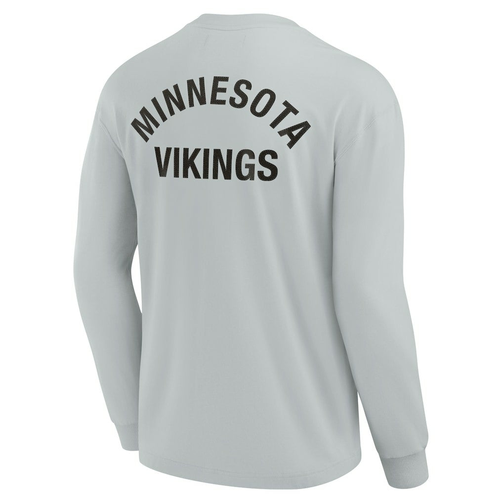 Fanatics Minnesota Vikings Unisex Elements Super Soft Long Sleeve T-Shirt Gray