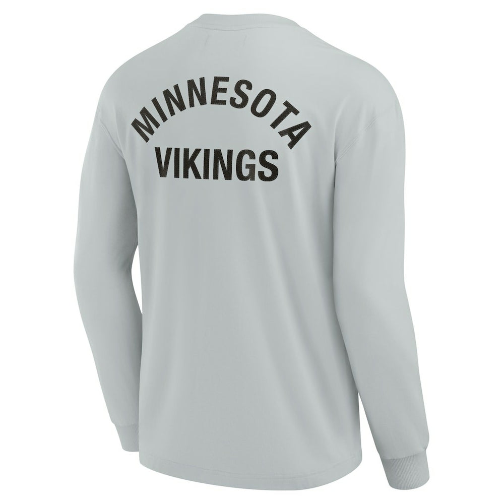 Fanatics Minnesota Vikings Unisex Elements Super Soft Long Sleeve T-Shirt Gray