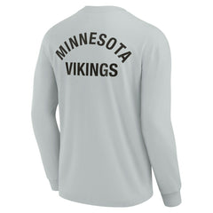Fanatics Minnesota Vikings Unisex Elements Super Soft Long Sleeve T-Shirt Gray