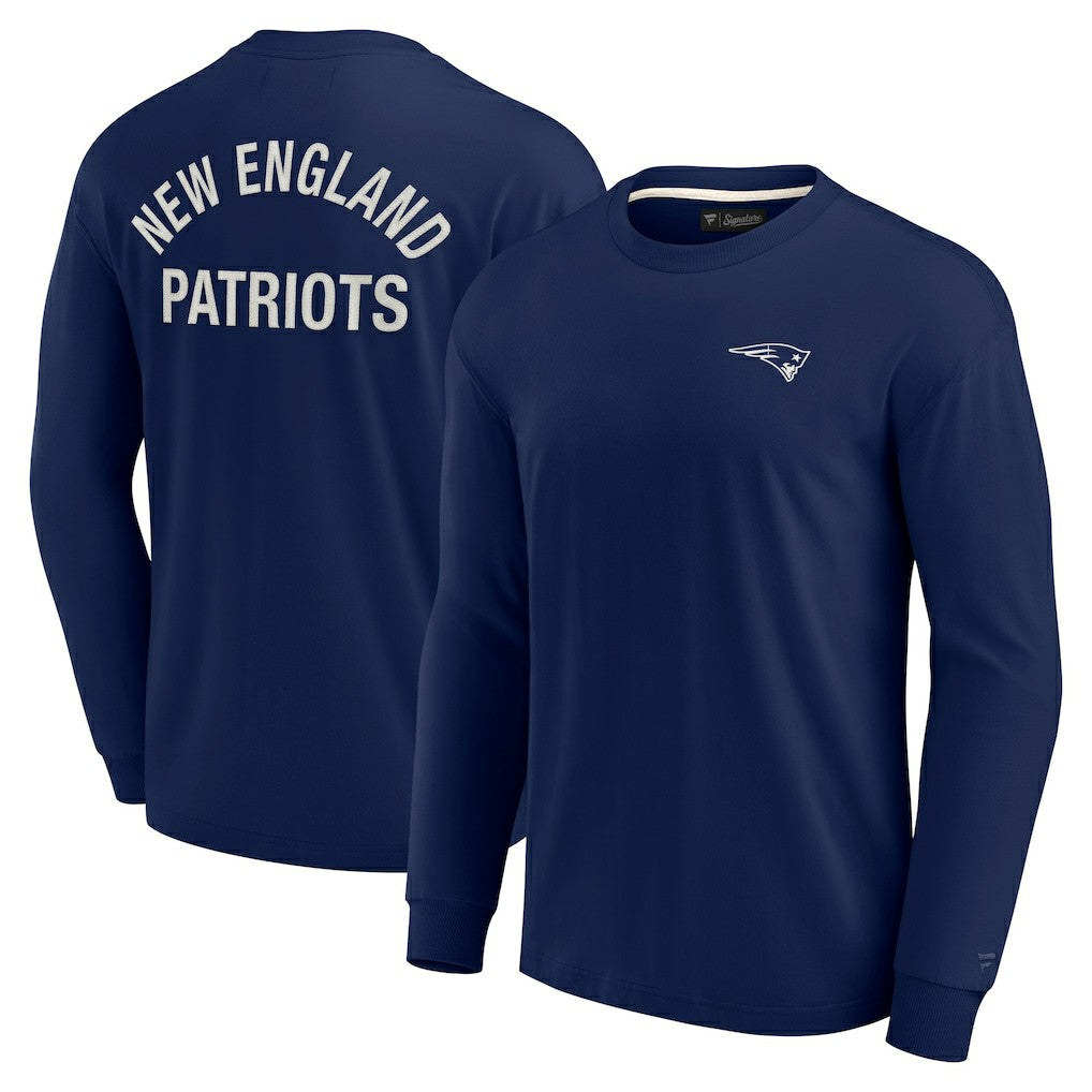 Fanatics New England Patriots Unisex Elements Super Soft Long Sleeve T-Shirt Navy