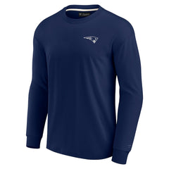 Fanatics New England Patriots Unisex Elements Super Soft Long Sleeve T-Shirt Navy
