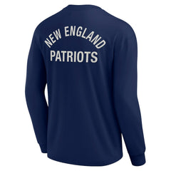 Fanatics New England Patriots Unisex Elements Super Soft Long Sleeve T-Shirt Navy