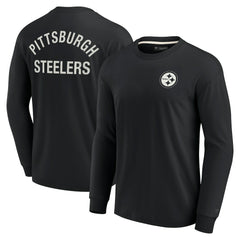 Fanatics Pittsburgh Steelers Unisex Elements Super Soft Long Sleeve T-Shirt Black