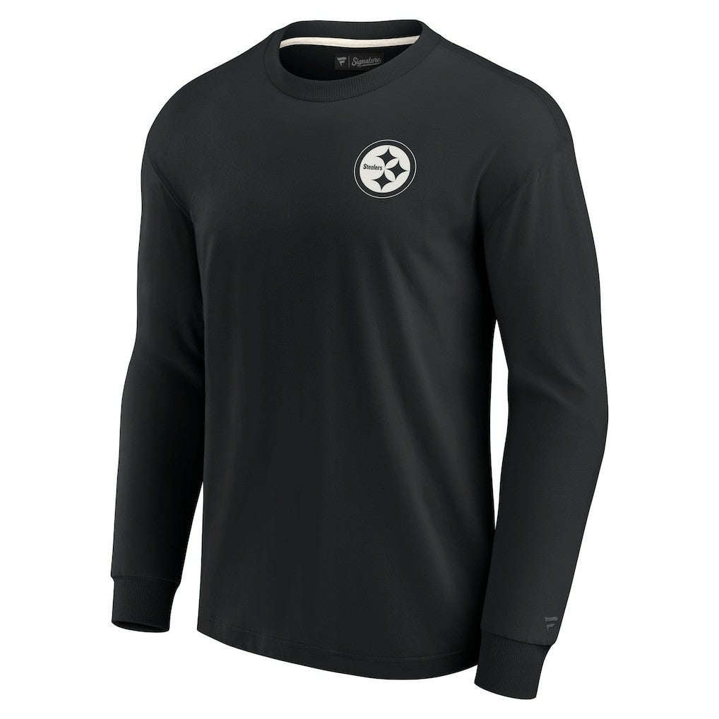 Fanatics Pittsburgh Steelers Unisex Elements Super Soft Long Sleeve T-Shirt Black