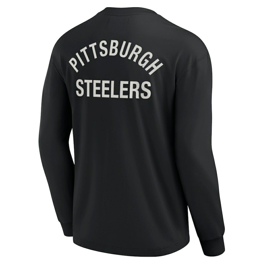 Fanatics Pittsburgh Steelers Unisex Elements Super Soft Long Sleeve T-Shirt Black