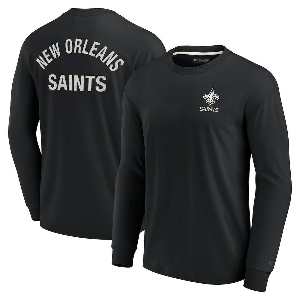 Fanatics New Orleans Saints Unisex Elements Super Soft Long Sleeve T-Shirt Black