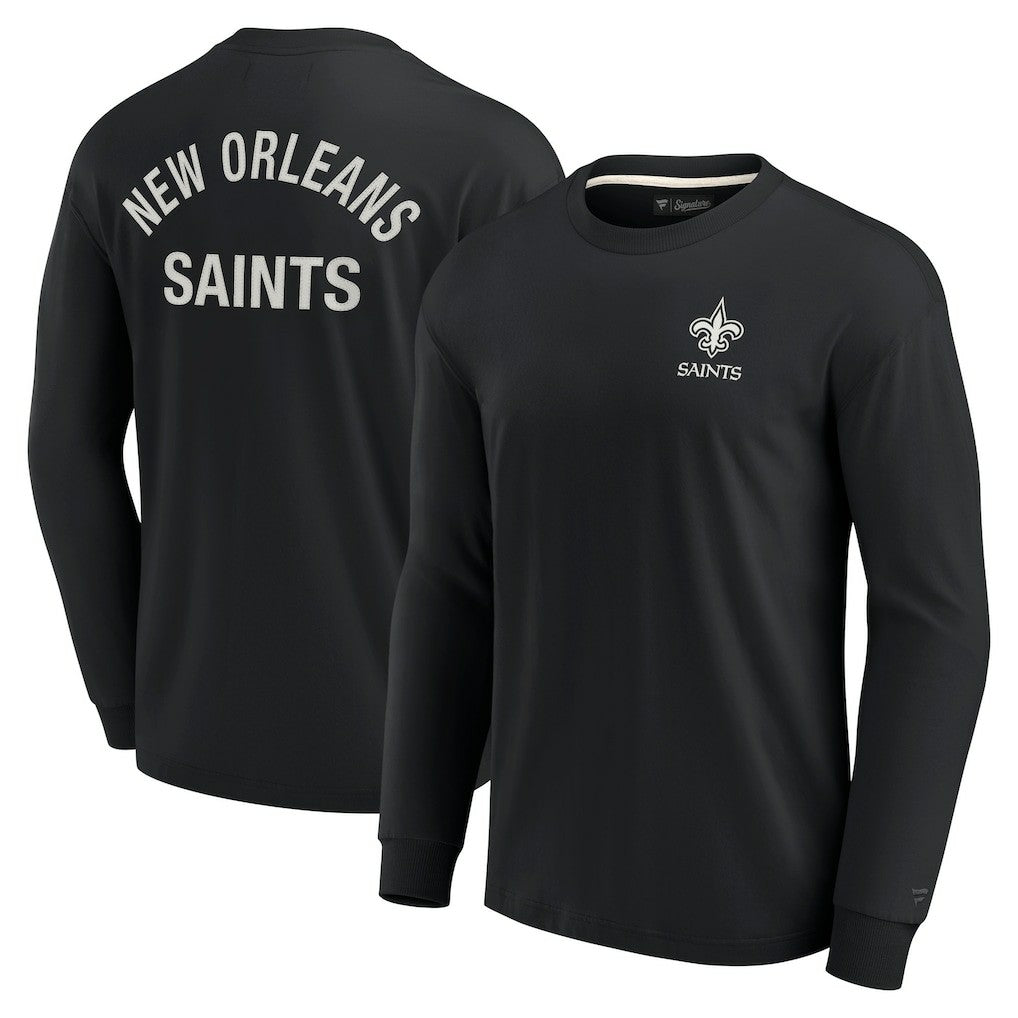 Fanatics New Orleans Saints Unisex Elements Super Soft Long Sleeve T-Shirt Black