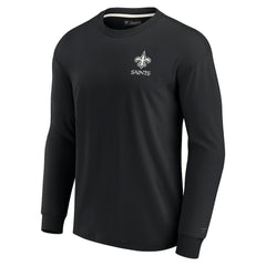 Fanatics New Orleans Saints Unisex Elements Super Soft Long Sleeve T-Shirt Black