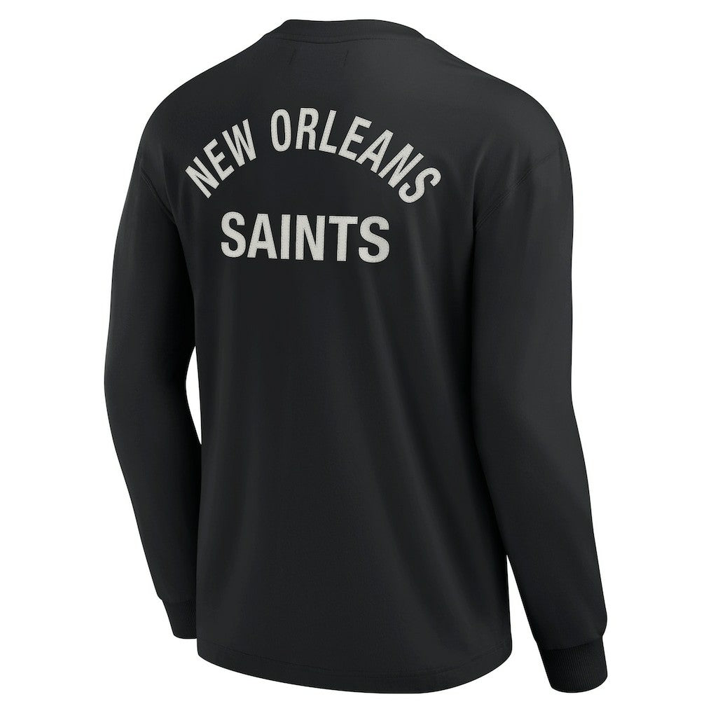 Fanatics New Orleans Saints Unisex Elements Super Soft Long Sleeve T-Shirt Black