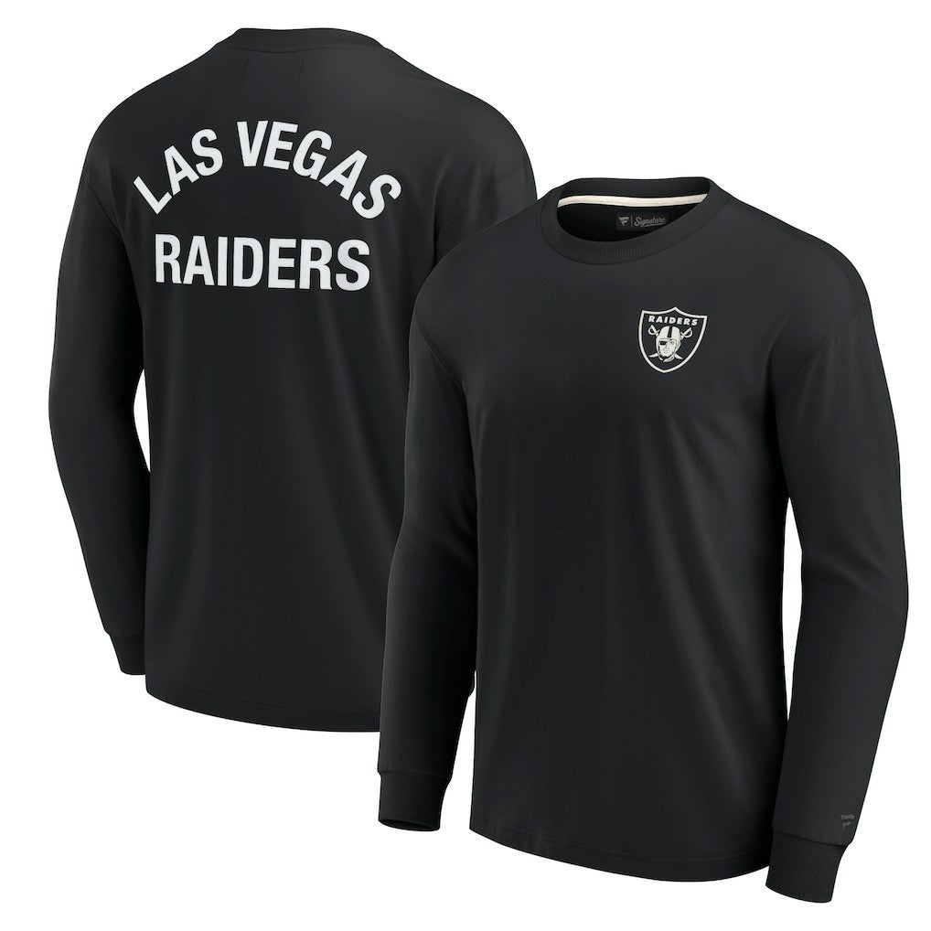 Fanatics Las Vegas Raiders Unisex Elements Super Soft Long Sleeve T-Shirt Black