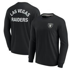 Fanatics Las Vegas Raiders Unisex Elements Super Soft Long Sleeve T-Shirt Black