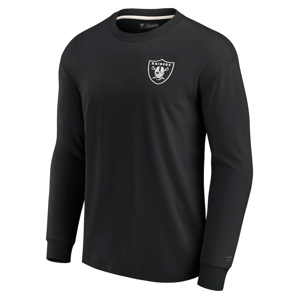 Fanatics Las Vegas Raiders Unisex Elements Super Soft Long Sleeve T-Shirt Black