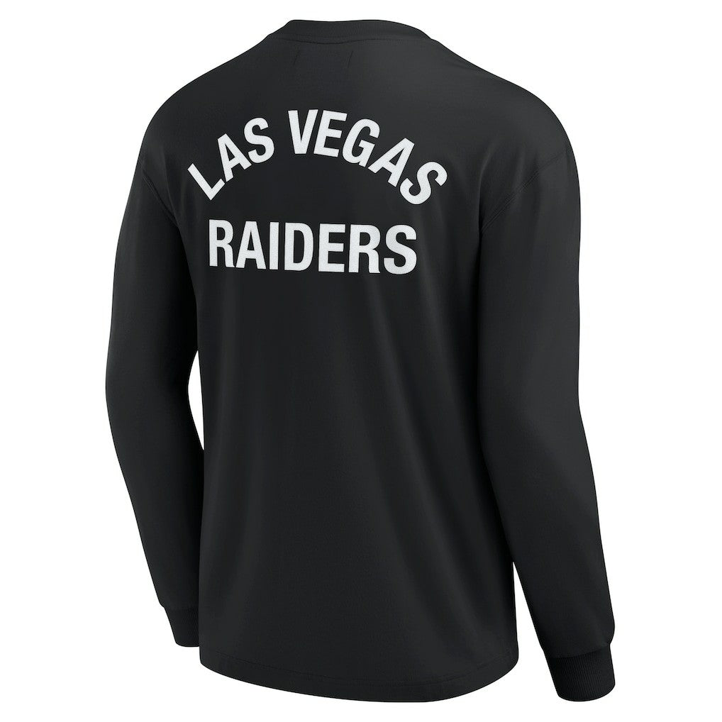 Fanatics Las Vegas Raiders Unisex Elements Super Soft Long Sleeve T-Shirt Black