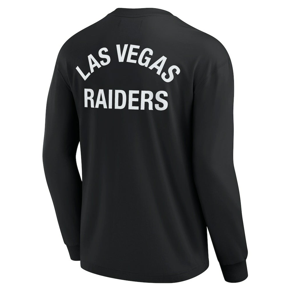 Fanatics Las Vegas Raiders Unisex Elements Super Soft Long Sleeve T-Shirt Black