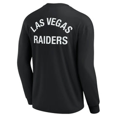 Fanatics Las Vegas Raiders Unisex Elements Super Soft Long Sleeve T-Shirt Black