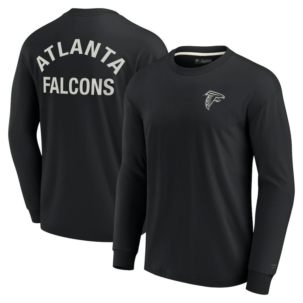 Fanatics Atlanta Falcons Unisex Elements Super Soft Long Sleeve T-Shirt Black