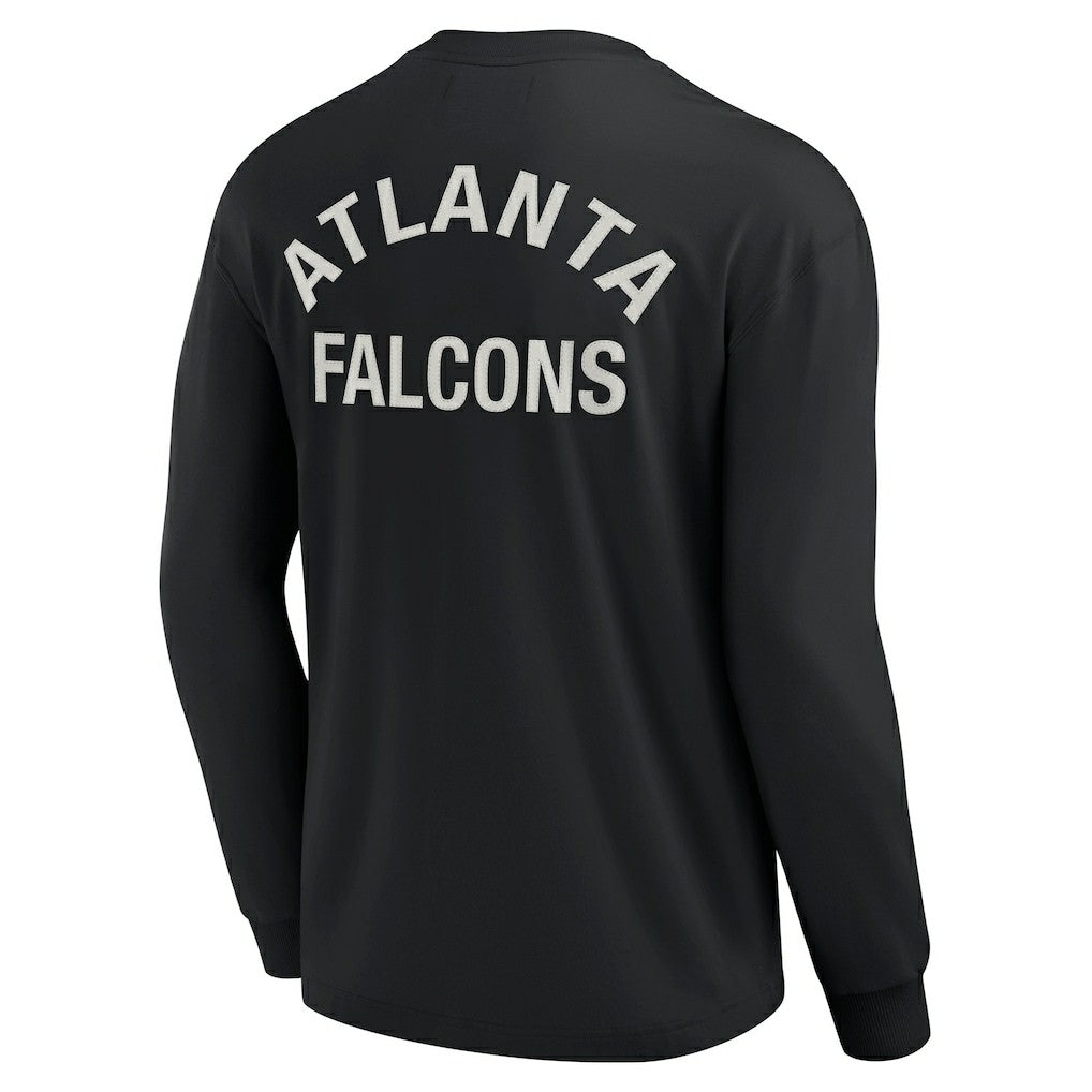 Fanatics Atlanta Falcons Unisex Elements Super Soft Long Sleeve T-Shirt Black