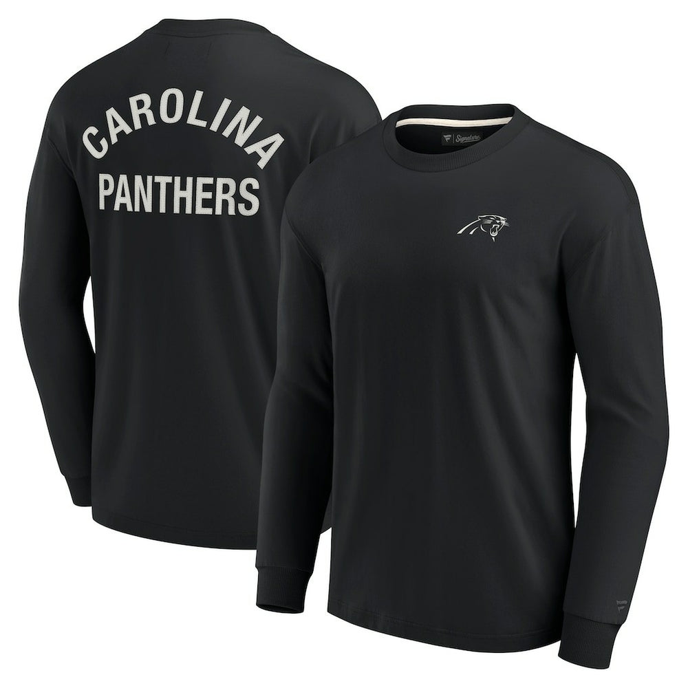 Fanatics Carolina Panthers Unisex Elements Super Soft Long Sleeve T-Shirt Black