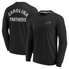 Fanatics Carolina Panthers Unisex Elements Super Soft Long Sleeve T-Shirt Black