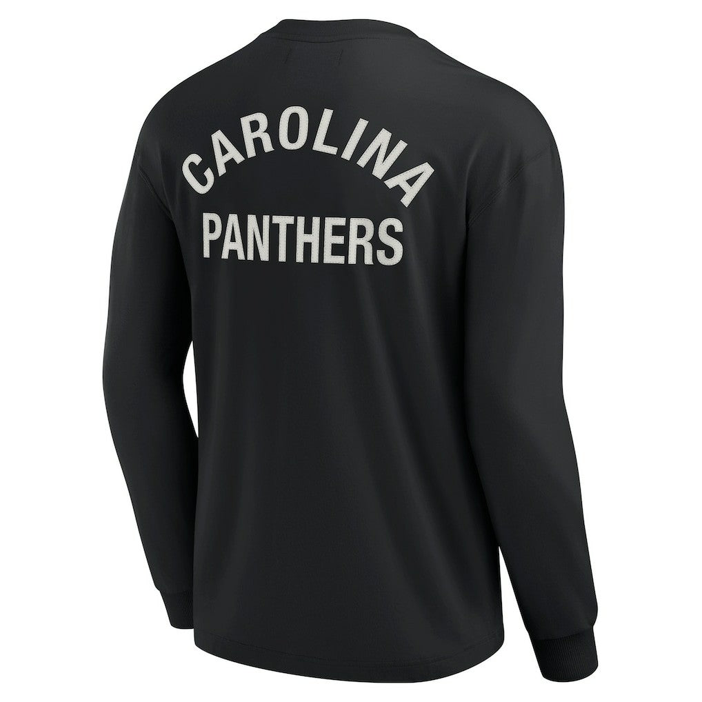 Fanatics Carolina Panthers Unisex Elements Super Soft Long Sleeve T-Shirt Black