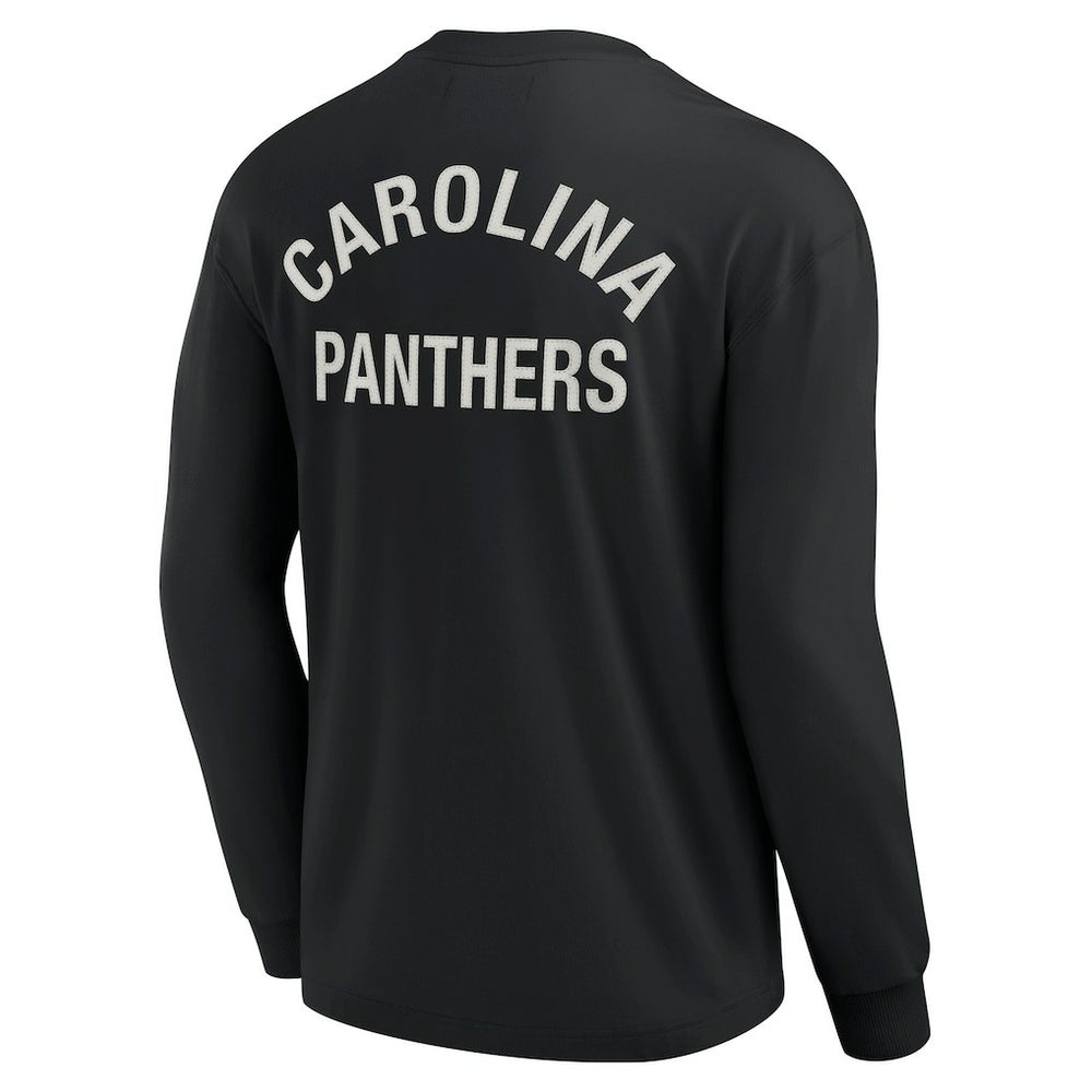 Fanatics Carolina Panthers Unisex Elements Super Soft Long Sleeve T-Shirt Black