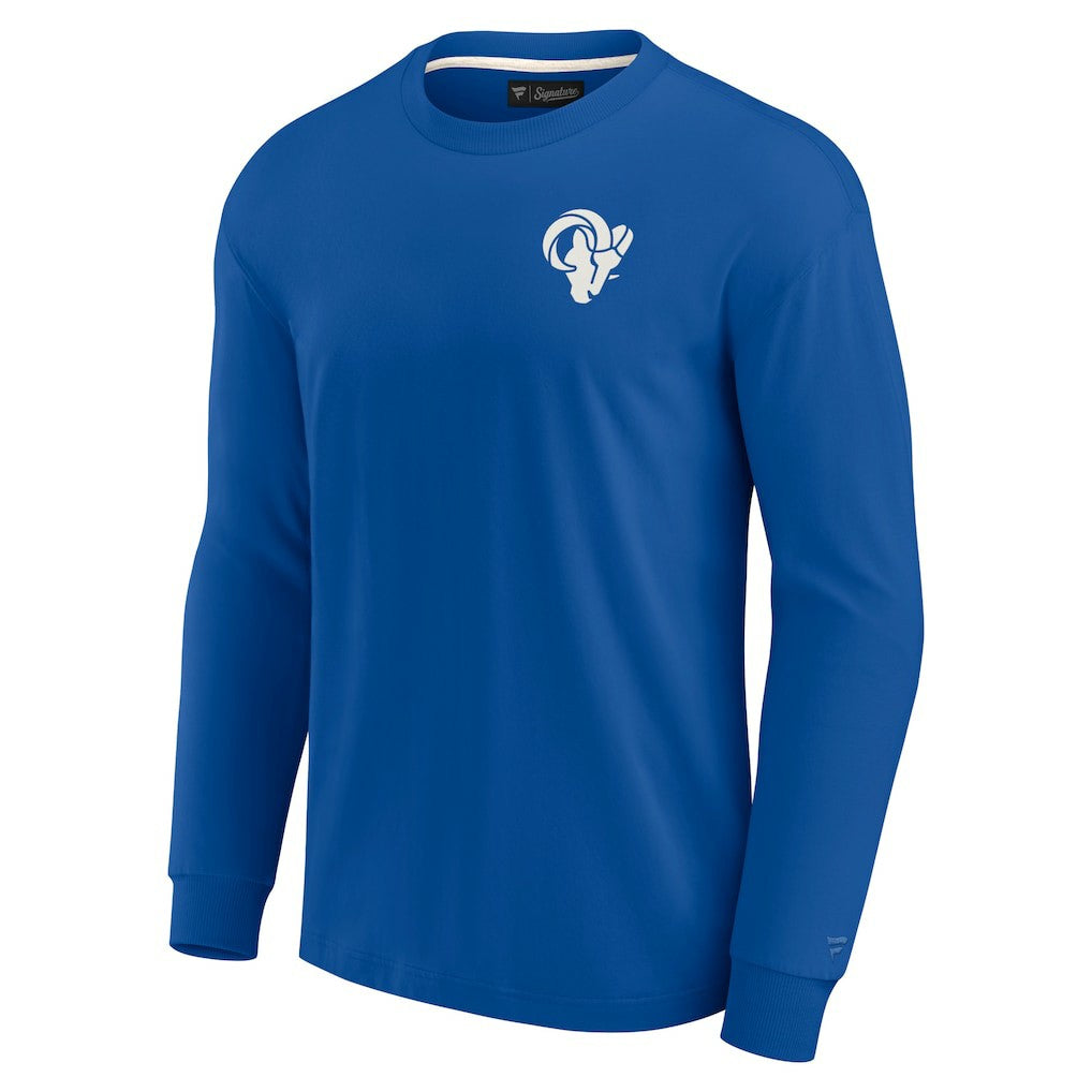 Fanatics Los Angeles Rams Unisex Elements Super Soft Long Sleeve T-Shirt Royal